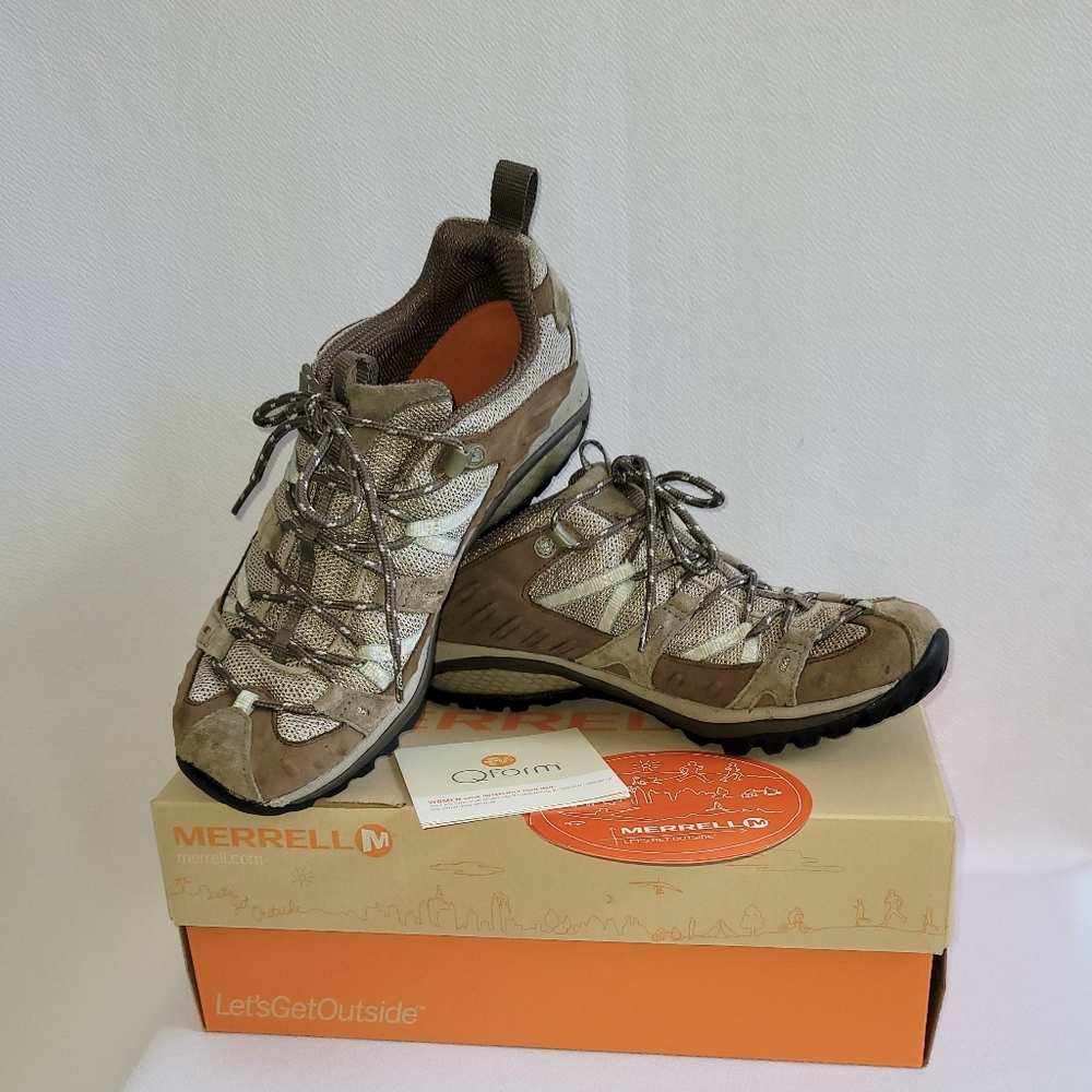 Merrell Siren Sport Hiking Shoes Size 9 Olive - Excellent!